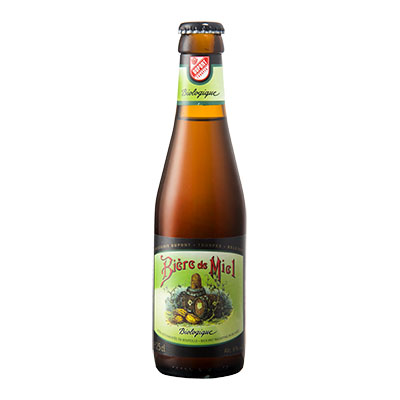 5410702001208 Bière de Miel Bio - 25cl Biologish bier met nagisting in de fles (controle BE-BIO-01)